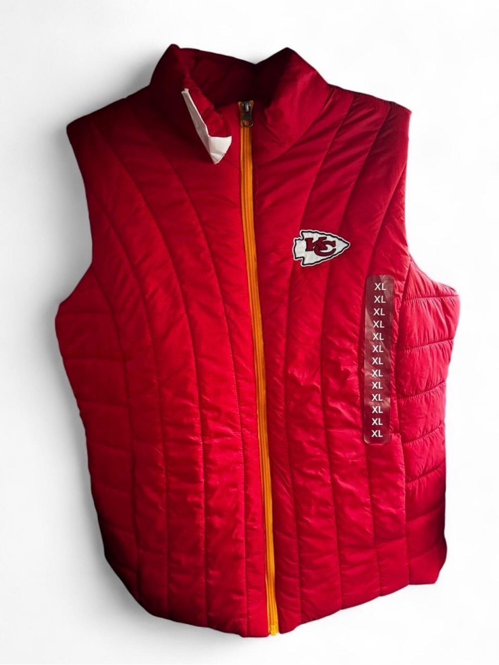 NFL Red Quilted Puffer Vest